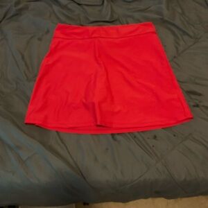 Vibrant Red Skirt